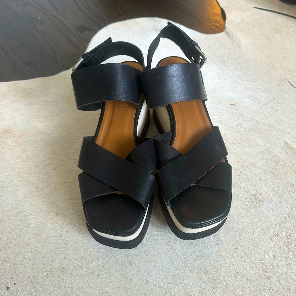 Free People Kate Criss Cross Wedge Sandal